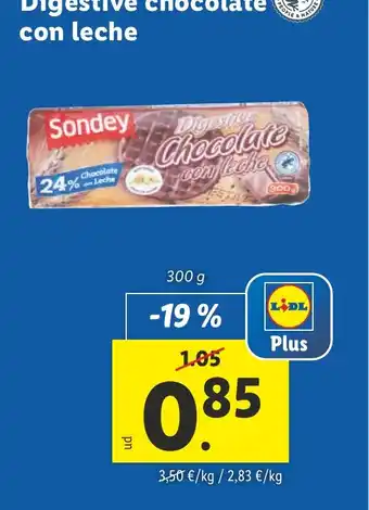 Lidl Digestive Chocolate con leche oferta