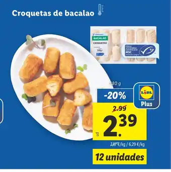 Lidl Croquetas de bacalao oferta