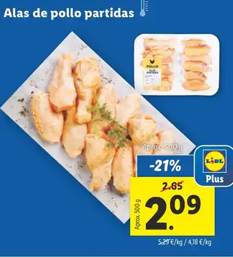 Lidl Alas de pollo partidas oferta