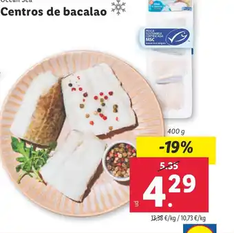 Lidl Centros de bacalao oferta