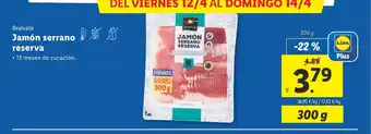 Lidl Jamón serrano reserva oferta