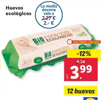 Lidl Huevos ecológicos oferta
