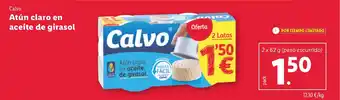 Lidl Atún claro en aceite de girasol oferta