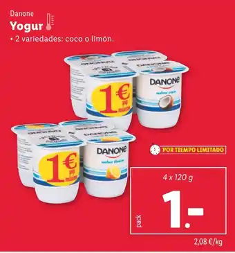 Lidl Danone Yogur oferta