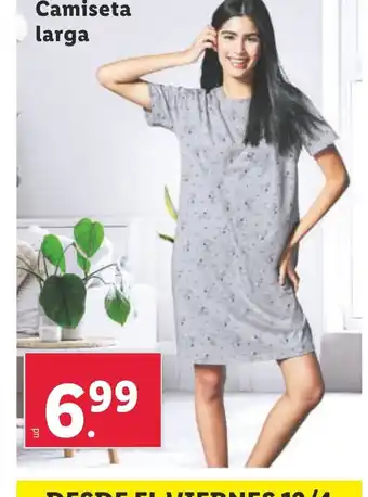 Lidl Camiseta larga oferta