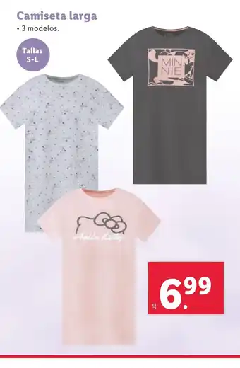 Lidl Camiseta larga oferta