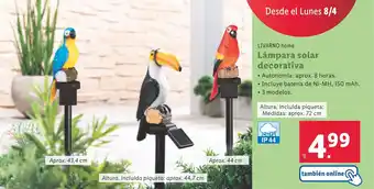 Lámpara solar decorativa