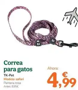 TiendAnimal Tk-pet - correa para gatos oferta