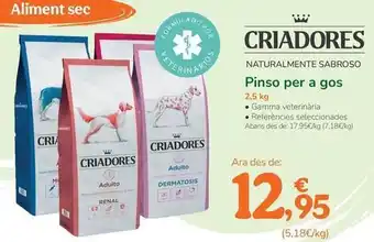 TiendAnimal Criadores - pienso para perro oferta