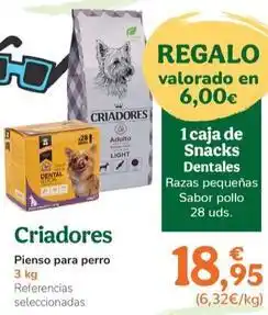 TiendAnimal Criadores - pienso para perro oferta