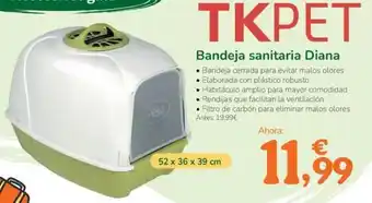 TiendAnimal Tk-pet - bandeja sanitaria diana oferta