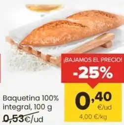 Autoservicios Familia Baguetina 100% integral oferta