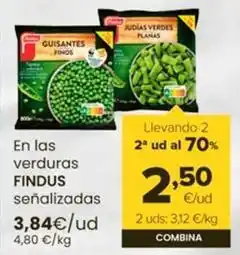 Autoservicios Familia Findus - en las verduras oferta