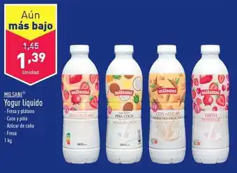 ALDI Milsani - yogur líquido oferta