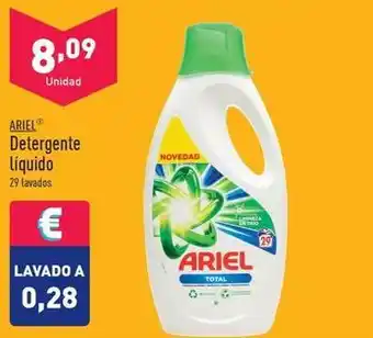 ALDI Ariel - detergente liquido oferta