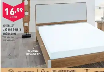 ALDI Novitesse - sabana bajera antiacaros oferta