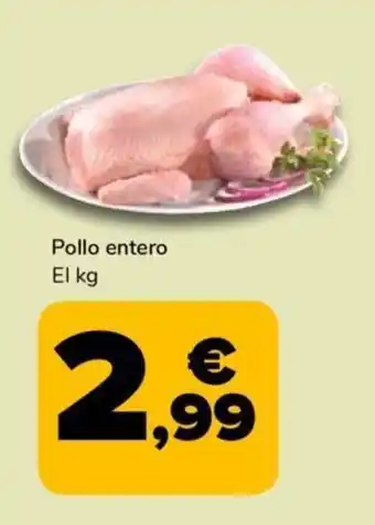 Supeco Pollo entero El kg oferta