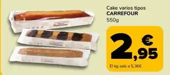 Supeco Cake varios tipos CARREFOUR oferta