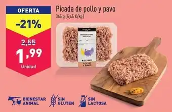 ALDI Picada de pollo y pavo oferta