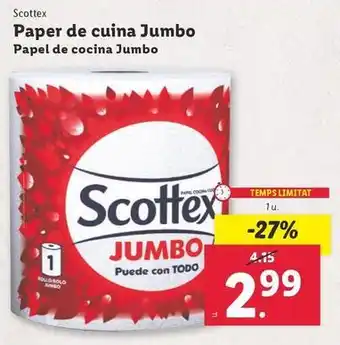 Lidl Scottex - papel de cocina jumbo oferta