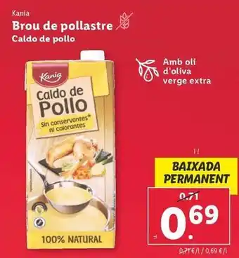 Lidl Kania - caldo de pollo oferta