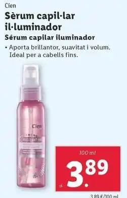 Lidl Cien - serum capilar iluminador oferta