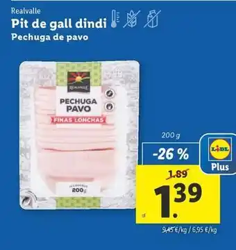 Lidl Realvalle - pechuga de pavo oferta