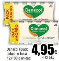 FROIZ Danone - danacol líquido natural / fresa oferta
