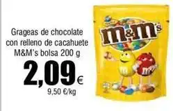 FROIZ M&m's - grageas de chocolate con relleno de cacahuete oferta