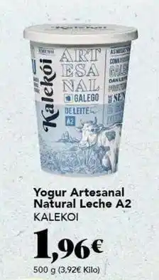 Gadis Kalekoi - yogur artesanal natural leche a2 oferta