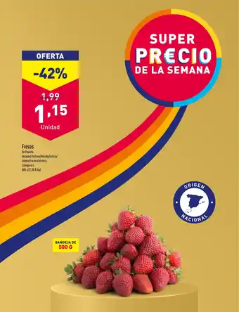 ALDI Fresas oferta