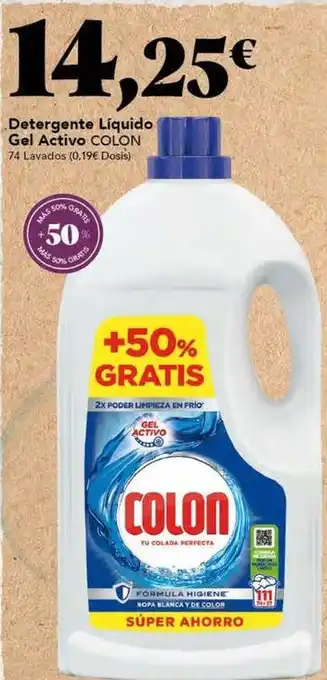 Gadis Colon - detergente líquido gel activo oferta