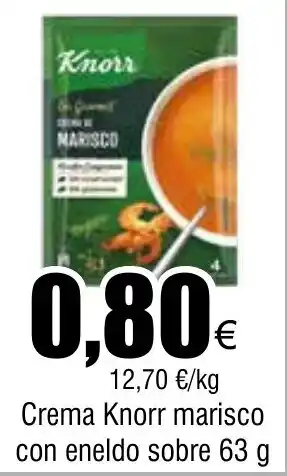 Froiz Crema Knorr marisco con eneldo sobre 63 g oferta