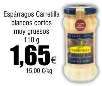 Froiz Espárragos Carretilla blancos cortos muy gruesos 110 g oferta