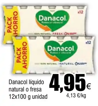FROIZ Danacol líquido natural o fresa 12x100 g unidad oferta