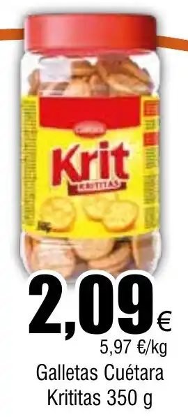 FROIZ Galletas Cuétara Krititas 350 g oferta