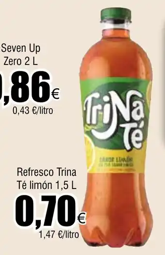 FROIZ Refresco Trina Té limón 1,5 L oferta