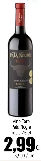 FROIZ Vino Toro Pata Negra roble 75 cl oferta
