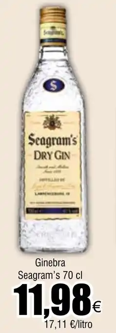 FROIZ Ginebra Seagram's 70 cl oferta