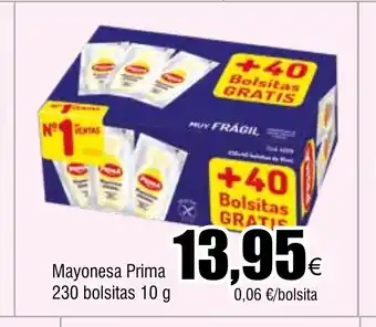FROIZ Mayonesa Prima 230 bolsitas 10 g oferta