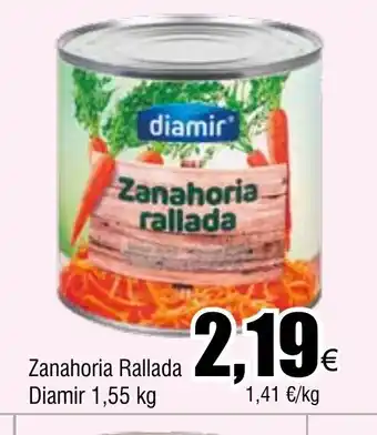 FROIZ Zanahoria Rallada Diamir 1,55 kg oferta