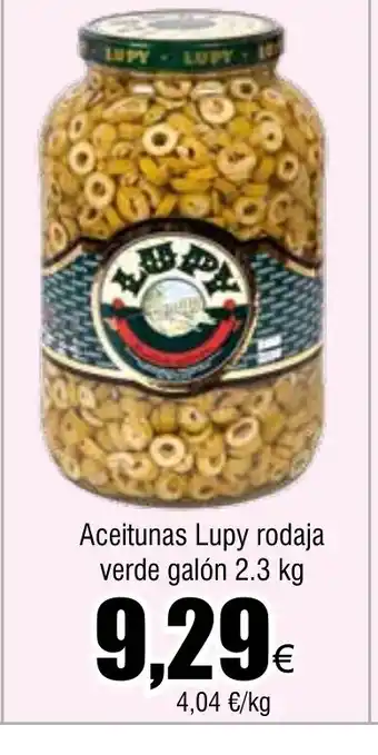 FROIZ Aceitunas Lupy rodaja verde galón 2.3 kg oferta