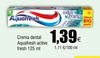 FROIZ Crema dental Aquafresh active fresh 125 ml oferta