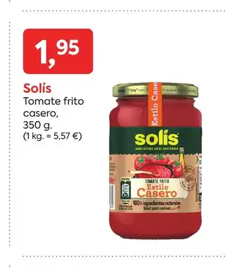Suma Supermercados Solís Tomate frito oferta
