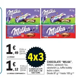 E.Leclerc CHOCOLATE "MILKA oferta