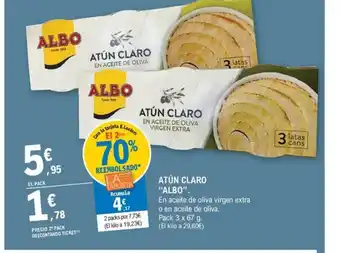 E.Leclerc ATÚN CLARO "ALBO". oferta