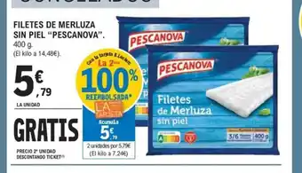 E.Leclerc Filetes de merluza sin piel pescanova oferta