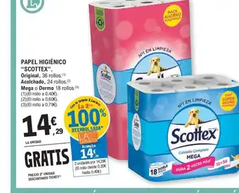 E.Leclerc PAPEL HIGIÉNICO "SCOTTEX oferta