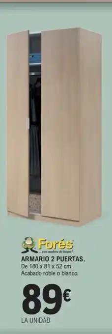 E.Leclerc ARMARIO 2 PUERTAS oferta