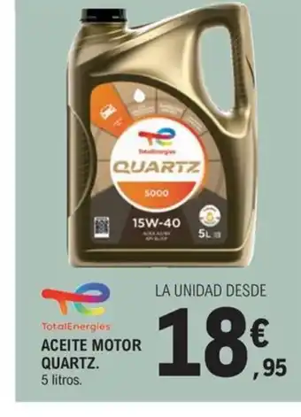 E.Leclerc ACEITE MOTOR QUARTZ. oferta